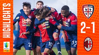 CONTIDESOGUS PER LA VITTORIA 🎉🎉 CAGLIARIMILAN PRIMAVERA 21  HIGHLIGHTS [upl. by Shellans]