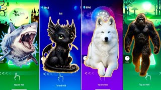 🐺 Hungry Shark 🦈 vs Your Dragon 🐉 vs Husky Dog 🐕 vs The Monkey 🙈  Coffin Dance 🪩 [upl. by Akimrehs]