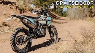 GPX FSE 300 R  First Dual Sport Ride [upl. by Whiffen218]