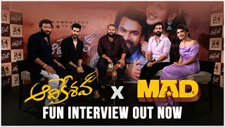 Aadikeshava x MAD  Fun Interview  Vaisshnav Tej Sreeleela Sangeeth Shobhan  Nov 24th Rel [upl. by Odnanref200]