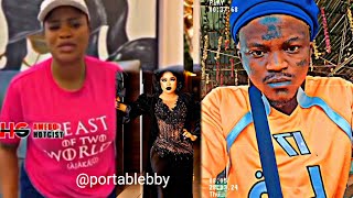 Portable listening to apologize from the organizers that awarded Bobrisky winner [upl. by Ayalahs]