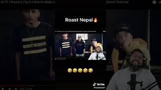 Sajan Shrestha Reacted ANTF RAP BATTEL  Milena level tero bau bola aa [upl. by Yesor]