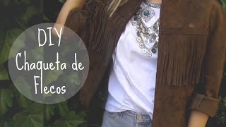 DIY chaqueta de FLECOS sin coser  Monica Beneyto [upl. by Arnulfo56]