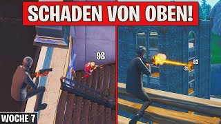 Fortnite Füge Spielern Schaden von oben zu 🎯 Woche 7 Season 8 Herausforderung  Detu [upl. by Owiat279]