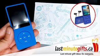 Unboxing AGPtEK Mini Portable MP3 Player  70 Hours of Music Playback  8GB Music Player Model A02S [upl. by Esenej]