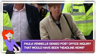 Paula Vennells Denied Post Office Inquiry That Would Have Been quotHeadline Newsquot [upl. by Aynatal364]