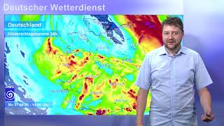 06082023 Unwetterinformation  Deutscher Wetterdienst DWD [upl. by Catima769]