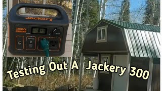 Testing A Jackery 300 On Our OffGrid Tiny Cabin [upl. by Solorac448]