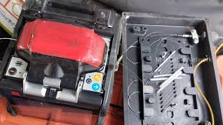 Optical Fibre splicing work  Telecom jobs  contact number is 917902825282 tamil [upl. by Quintilla]