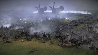 French Infantry Square VS Austrian Cavalry Charge  NTW Field Command Napoleon mod [upl. by Larentia]