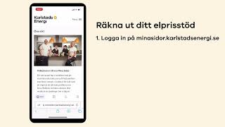 Räkna ut ditt elprisstöd på Mina sidor [upl. by Juna]