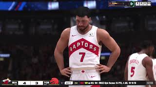 NBA2K25 PS5 Pro Mi Carrera NBA 20242025 Miami Heat vs Toronto Raptors 21 [upl. by Massey]