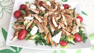 Healthy Chicken Salad  سلطة الخضر والدجاج المشوية لذيذة جدا وصحية [upl. by Niryt643]