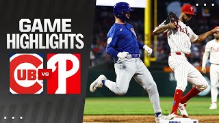 Cubs vs Phillies Game Highlights 92524  MLB Highlights [upl. by Enidan244]