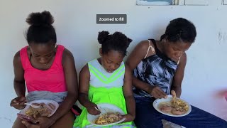 dumpling and banana with ackee  chicken back for dinner [upl. by Aseel]