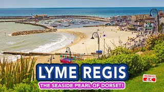 LYME REGIS  Full seafront tour of Lyme Regis Dorset England with happy music [upl. by Ardnikal]