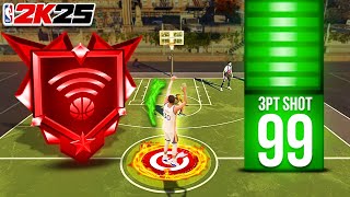 LEGENDARY LIMITLESS RANGE  99 3PT RATING is GAMEBREAKING on NBA 2K25 [upl. by Eleets427]