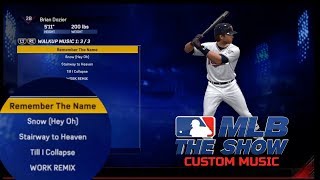 How To Add Custom Batter Walk Up Music in MLB The Show [upl. by Eah]