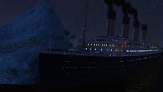 Titanic Iceberg Collision Animation [upl. by Selestina]