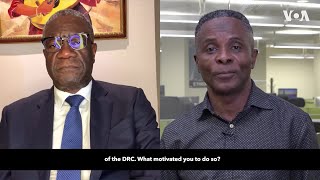 VOA Exclusive DRC Nobel Peace Prize Winner Speaks on His Presidential Bid [upl. by Yssirc]