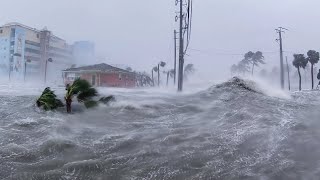 15ft Storm Surge Washes Away Homes in Ft Myers Beach  Hurricane Ian [upl. by Htiek]