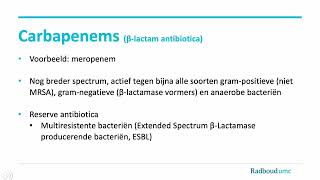 College Antibiotica Module G [upl. by Rehpinej240]