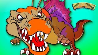 SPINOSAURUS SONG  Dinosaur Battles  Spinosaurus vs TRex  Dinosaur Songs by Howdytoons [upl. by Gard]