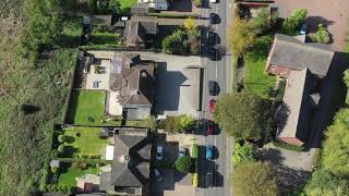 Blythe Bridge High School Closeup from the air [upl. by Nnyleimaj254]