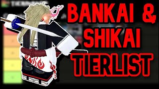 TYPE SOUL  NEW SHIKAIBANKAI TIERLIST [upl. by Yelda]