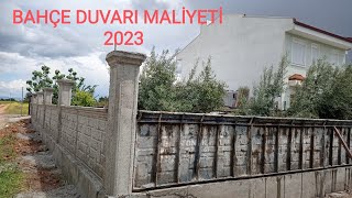 Bahçe duvarı maliyeti 2023  Bahçe duvarı nasıl yapılır [upl. by Francyne]