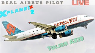 Real Airbus Captain flies XPlane 12  Toliss A319 NEW XP12 Update  Airbus Test Flight [upl. by Acilejna]