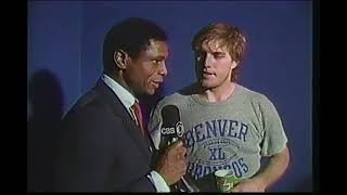 John Elway Interview after Superbowl XXIV Loss 1990 [upl. by Dutch965]