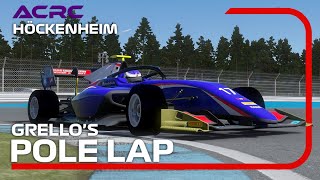 Grellos pole lap around Höckenheimring  ACRC Round 3 [upl. by Aroved518]