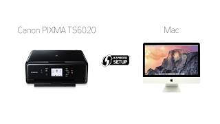 Canon PIXMA TS6020  WiFi Protected Setup with a Mac [upl. by Haidabej]