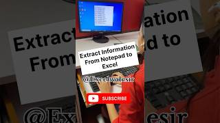 How to Extract information from notepad to Excel excelwalesir exceltips computertricks tutorial [upl. by Ynahpets]