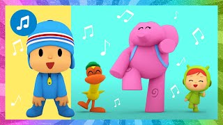 COMPILATION Choo Choo Wah  Head Shoulder Knees and Toes  Nursery Rhymes amp Baby Songs  Pocoyo [upl. by Nehr]