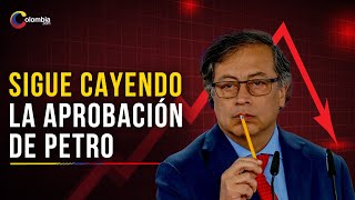 Aumenta el negativismo Gustavo Petro es desaprobado por la mayoría de los colombianos [upl. by Edrahs443]