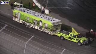 Trailer Race  Irwindale Speedway Night of Destruction 12316 [upl. by Drawyah]