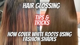 ROOTS TOUCH UP AT HOME  HOW APPLY FASHION COLOR HAIR GLOSSING  BEST HAIR COLOR FOR BEGINNERS [upl. by Down]