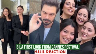 Sila Turkoglu First look from Cannes Festival Halil Ibrahim Ceyhan Reaction [upl. by Shere]