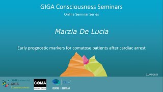 Marzia De Lucia  Early prognostic markers for comatose patients after cardiac arrest [upl. by Pat]