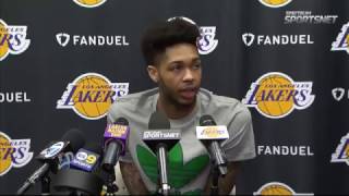 Lakers Exit Interviews 2017 Brandon Ingram [upl. by Etireuqram]