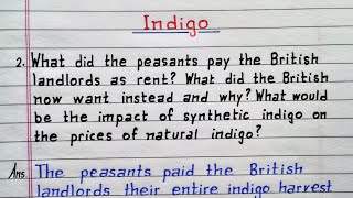 What did the peasants pay the British landlords as rent Indigo  class 12 English Chapter 5 NCERT [upl. by Isman360]