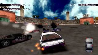 Destruction Derby 2  Red Pike Arena PS1 [upl. by Airdnahs]