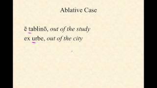 Ablative Case in Latin Part One Ablative with Prepositions [upl. by Etakyram77]