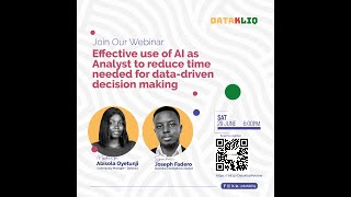 AI for data driven decision making webinar [upl. by Assetnoc401]