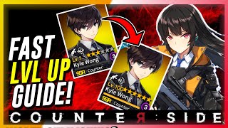 CounterSide  Fast Character Level UP Guide [upl. by Neltiac]