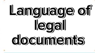 Language of legal documents in Hindi Urdu Stylistics [upl. by Bogie]