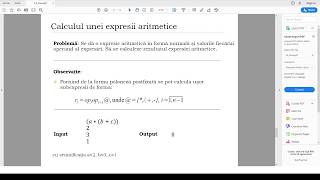 Tehnici de programare evaluarea unei expresii matematice [upl. by Anali]