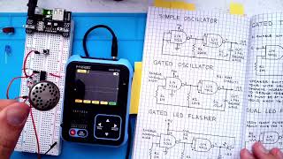 Forrest M Mims III  CMOS 4011  Gated Oscillator circuit [upl. by Lacombe]